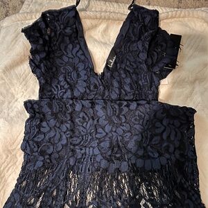 Women dress, navy blue